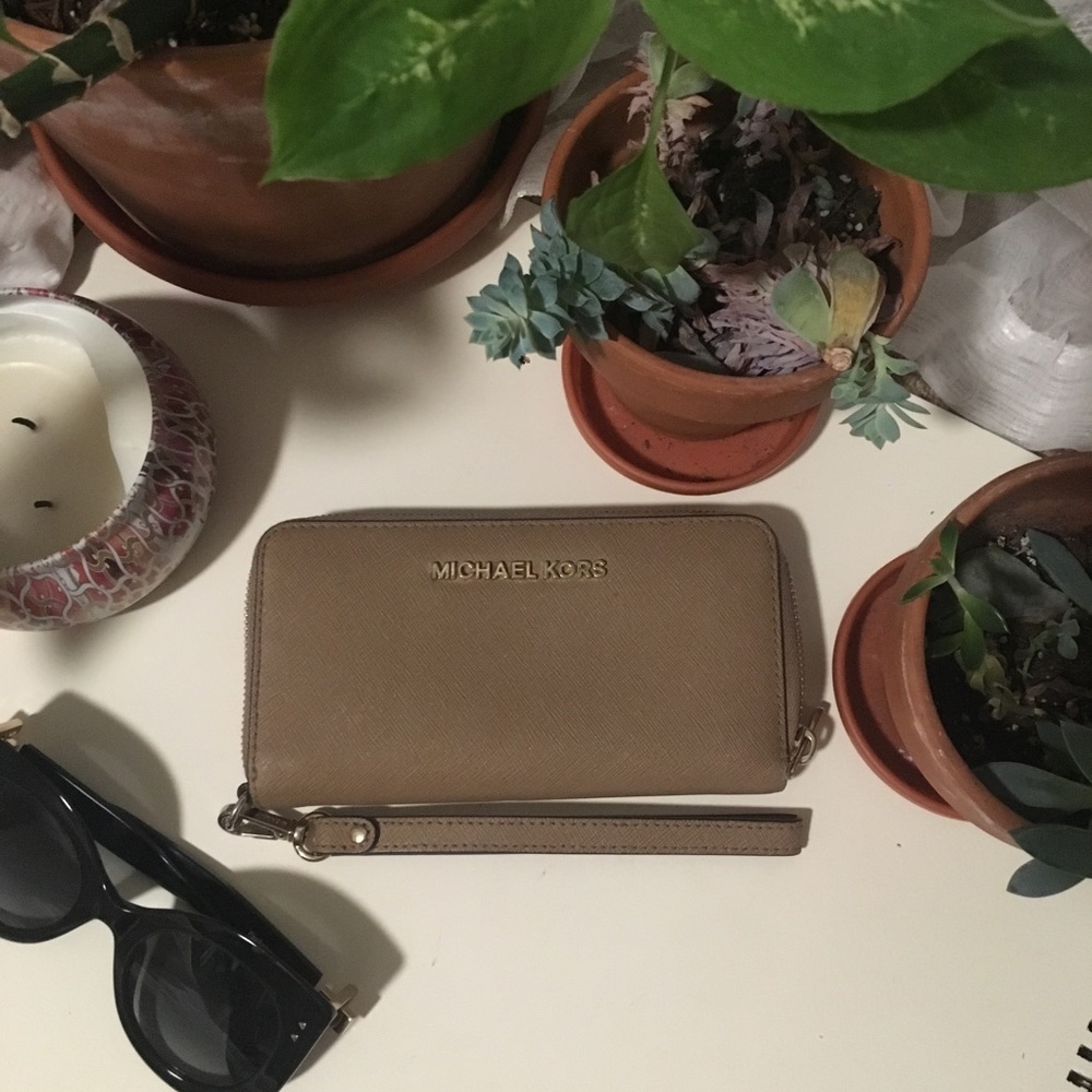 Michael Kors Tan Leather Wallet